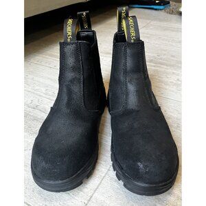 Skechers Workshire Jannit Work Boots Comp Toe Black Womens US 7.5